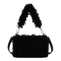 Plush Small Square Bag Shoulder Bag