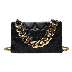 Small Chain PU Leather Underarm Bag for Women Totes Shoulder Bag