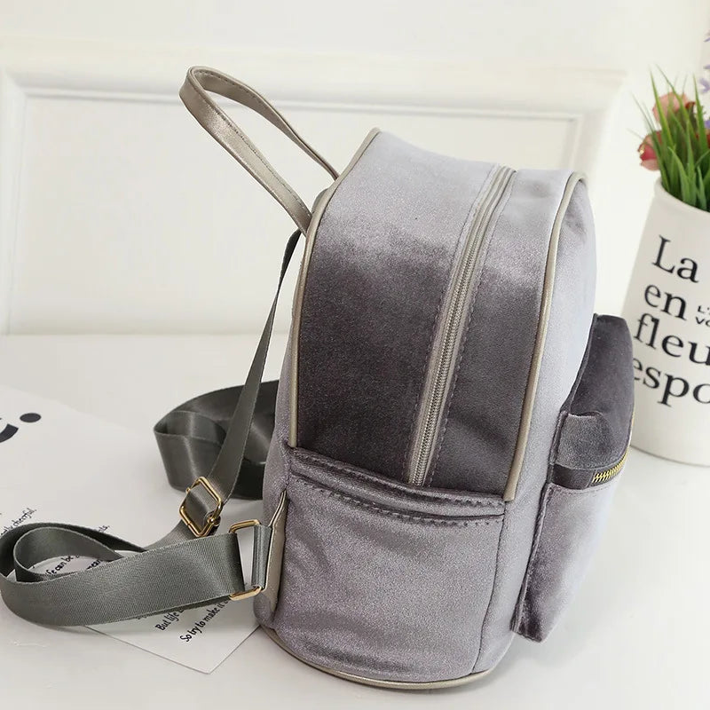 Teen Girls' Mini Backpack Vintage Style Small Rucksack