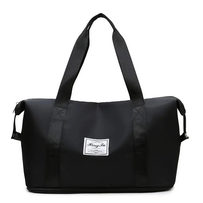 Solid Gym Bag Nylon Waterproof Yoga Bags Large-capacity Outdoor Travel Bags