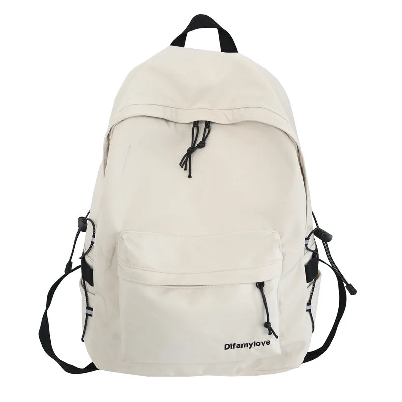 Solid Women Rucksack Large School Bag Backpack Teenage Girls