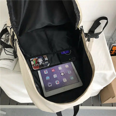 Solid Women Rucksack Large School Bag Backpack Teenage Girls