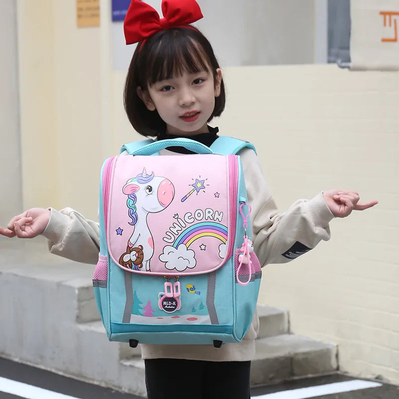 Student Large Bags Children Unicorn Dinosaur Anime Backpacks