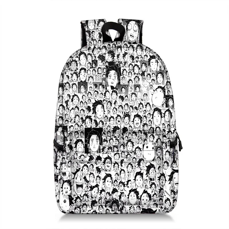Anime Demon Slayer Backpack Schoolbag Travel Bag