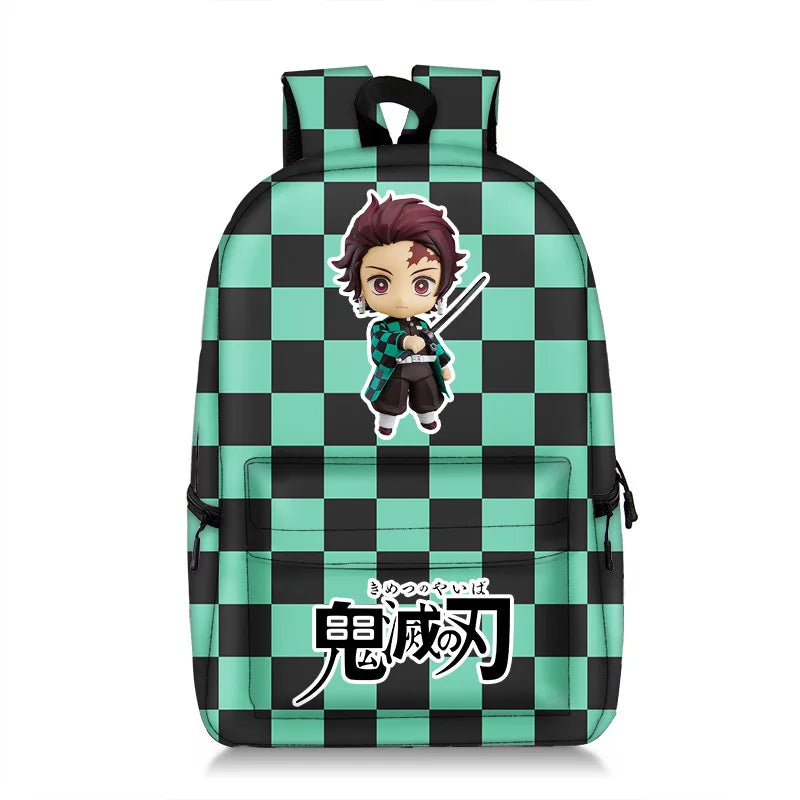 Anime Demon Slayer Backpack Schoolbag Travel Bag