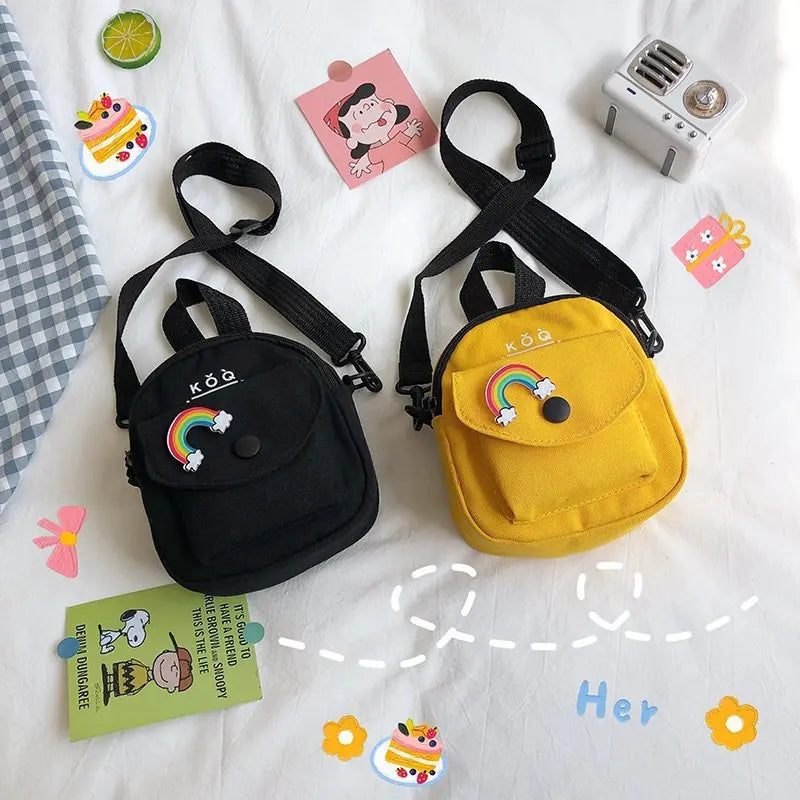 Casual Small Canvas Bag for Girls