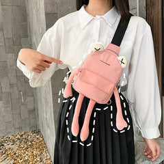 Cartoon Frog Bag Casual Messenger Bag Small Shoulder Crossbody Bag