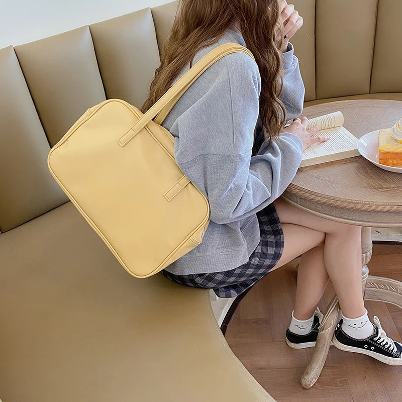 Women Double Strap Shoulder Underarm Bags Large Capacity