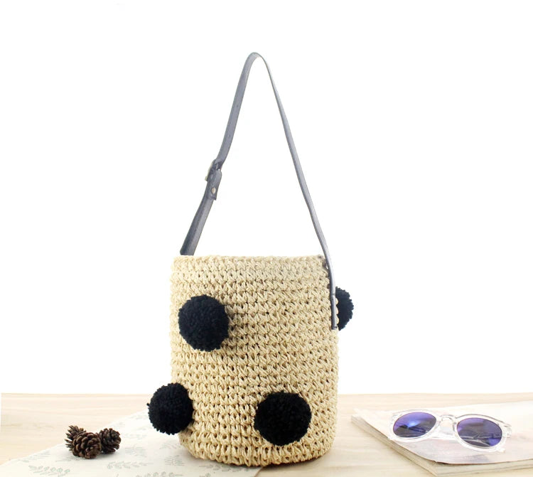 Straw Bag Summer Beach Totes Vintage Bolsa Feminina