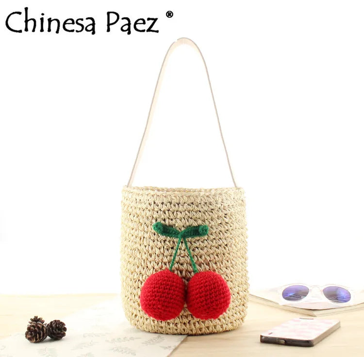 Straw Bag Summer Beach Totes Vintage Bolsa Feminina