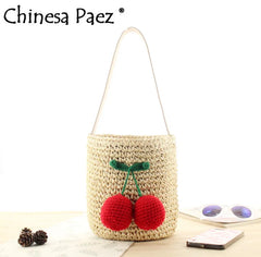 Straw Bag Summer Beach Totes Vintage Bolsa Feminina