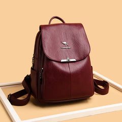 Summer Women Backpack High Soft Leather Women's Backpacks Large Capacity