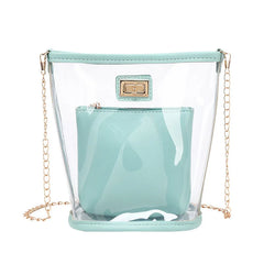 Summer Women Mini Shoulder Bag Clear Transparent Candy Crossbody Bag
