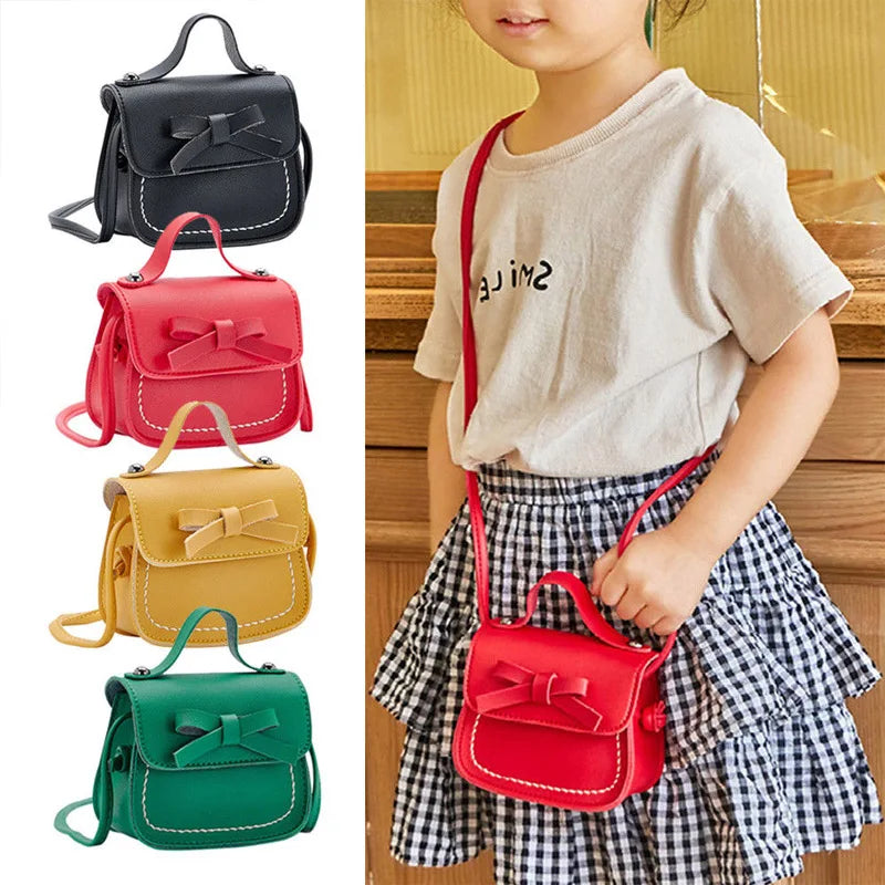 Toddler Kids Girls Princess Shoulder Bag Handbag Bowknot Coin Purse