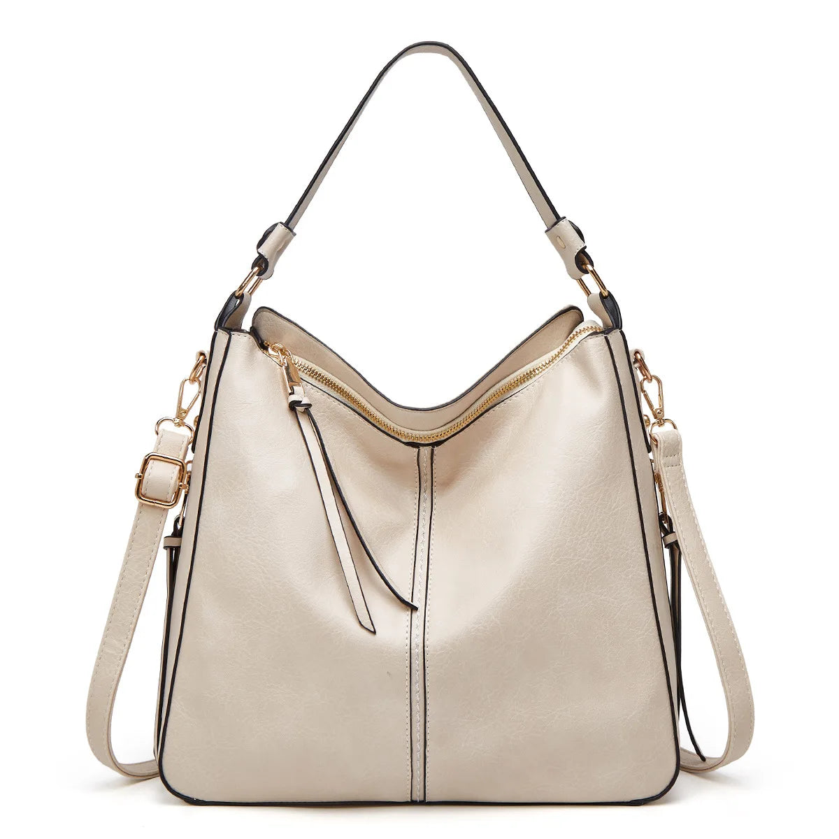 Soft Shoulder Bag Women's Handbag Solid Crossbody Purse Light