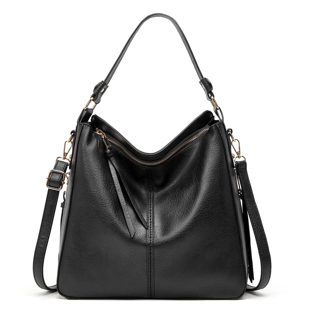 Soft Shoulder Bag Women's Handbag Solid Crossbody Purse Light