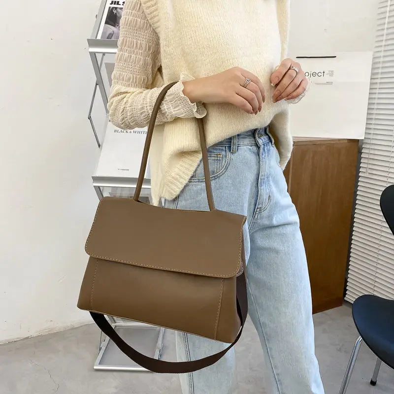 Large Capacity Totes Bag Women PU Shoulder Messenger Bag