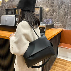 Large Capacity Totes Bag Women PU Shoulder Messenger Bag
