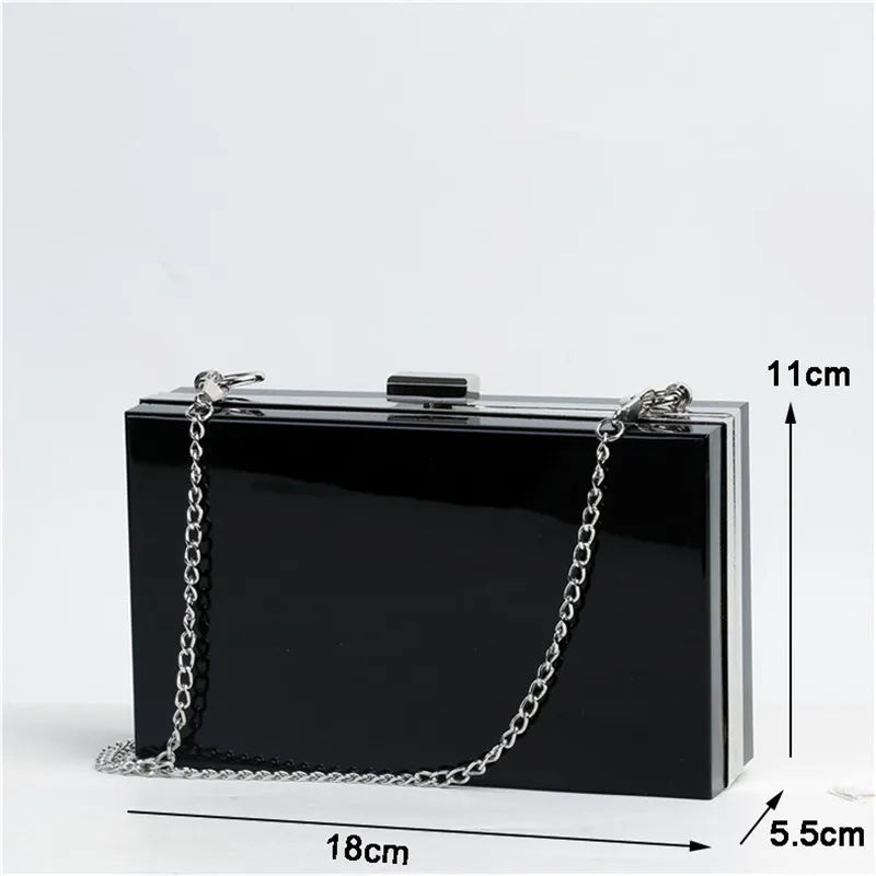 Clear Acrylic Bags Clutches Evening Wedding Party Handbags