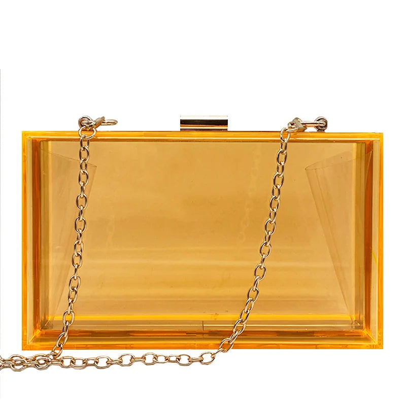 Clear Acrylic Bags Clutches Evening Wedding Party Handbags