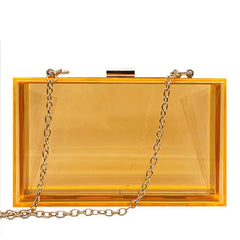 Clear Acrylic Bags Clutches Evening Wedding Party Handbags