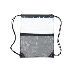 Clear Drawstring Backpack School Tote Gym Bag