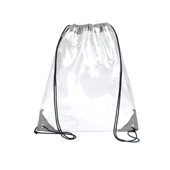 Clear Drawstring Backpack School Tote Gym Bag
