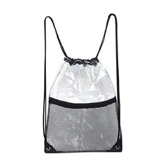 Clear Drawstring Backpack School Tote Gym Bag