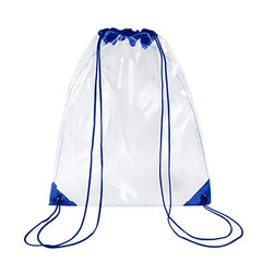Clear Drawstring Backpack School Tote Gym Bag