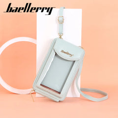 Women's Transparent Touch Screen Mobile Phone Bag