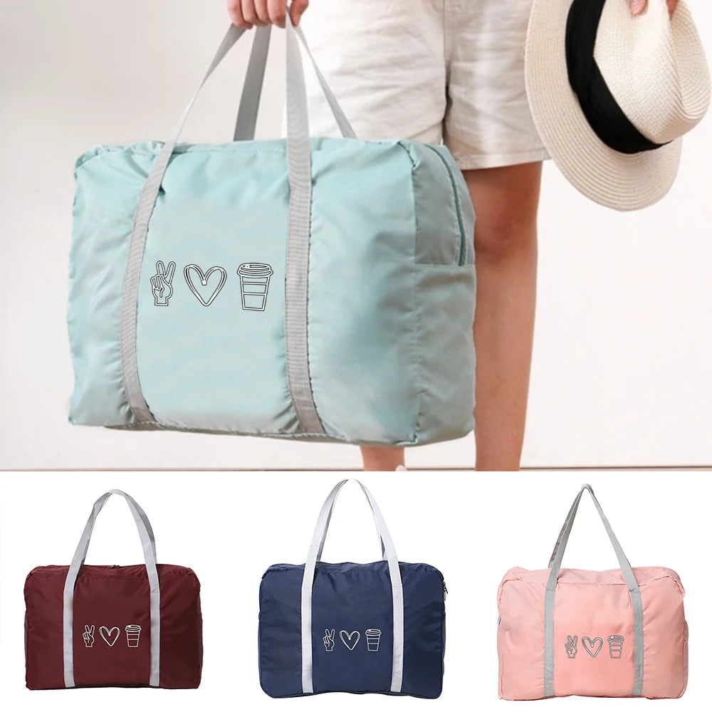 Women's Portable Foldable Handbag Waterproof Fitness Shoulder Bag