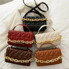 Women Chain Handbag Adjustable Shoulder Strap Satchels