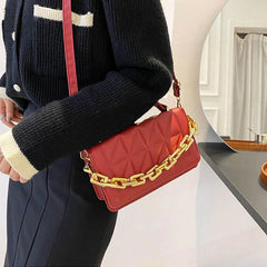 Women Chain Handbag Adjustable Shoulder Strap Satchels