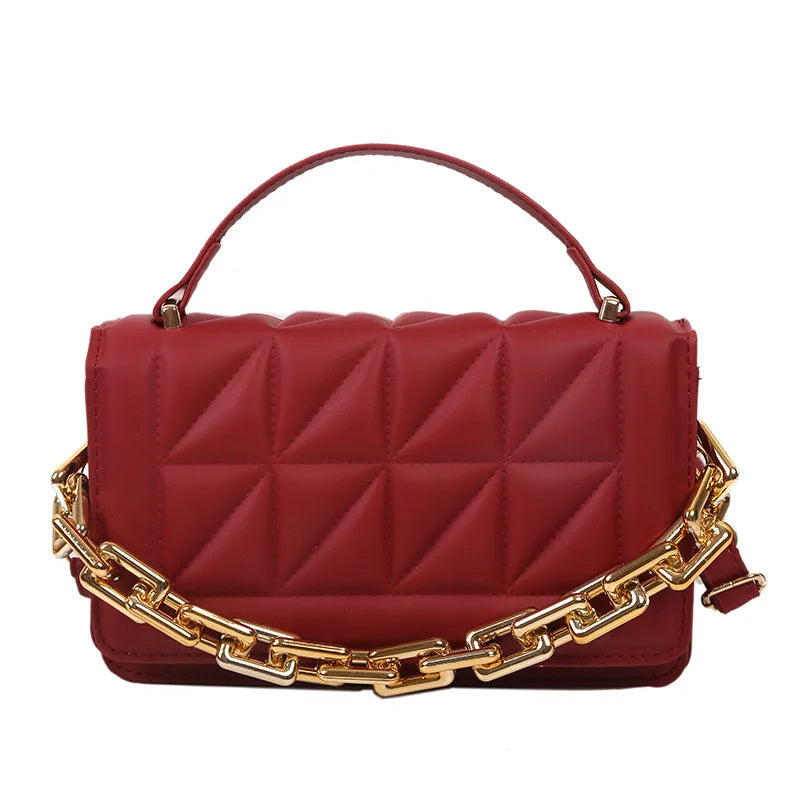 Women Chain Handbag Adjustable Shoulder Strap Satchels