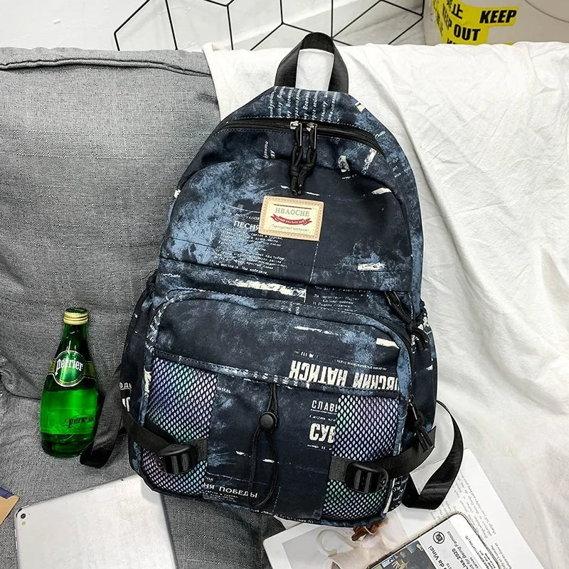 High Capacity Nylon Laptop Back Pack for Students
