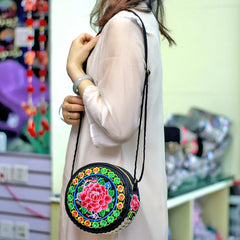 Small Women National Embroidery Shopping Handbags