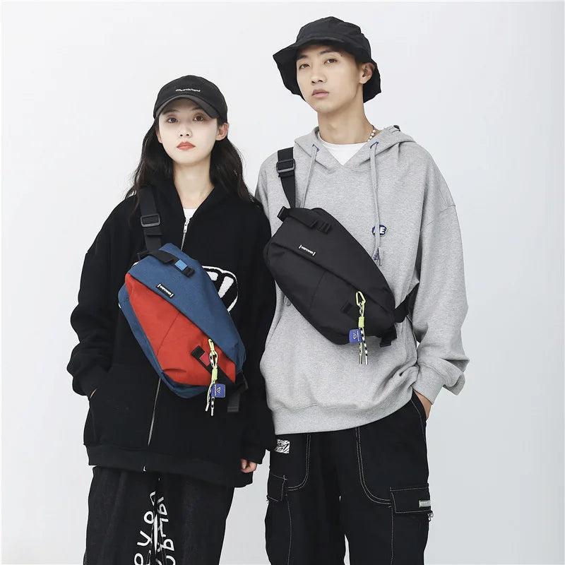 Sports Chest Bag Large Capacity Waterproof Shoulder Bag