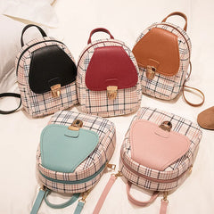 Plaid Teenage Girl Mini Crossbody Bag Shoulder Phone Purse