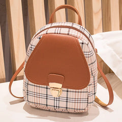 Plaid Teenage Girl Mini Crossbody Bag Shoulder Phone Purse