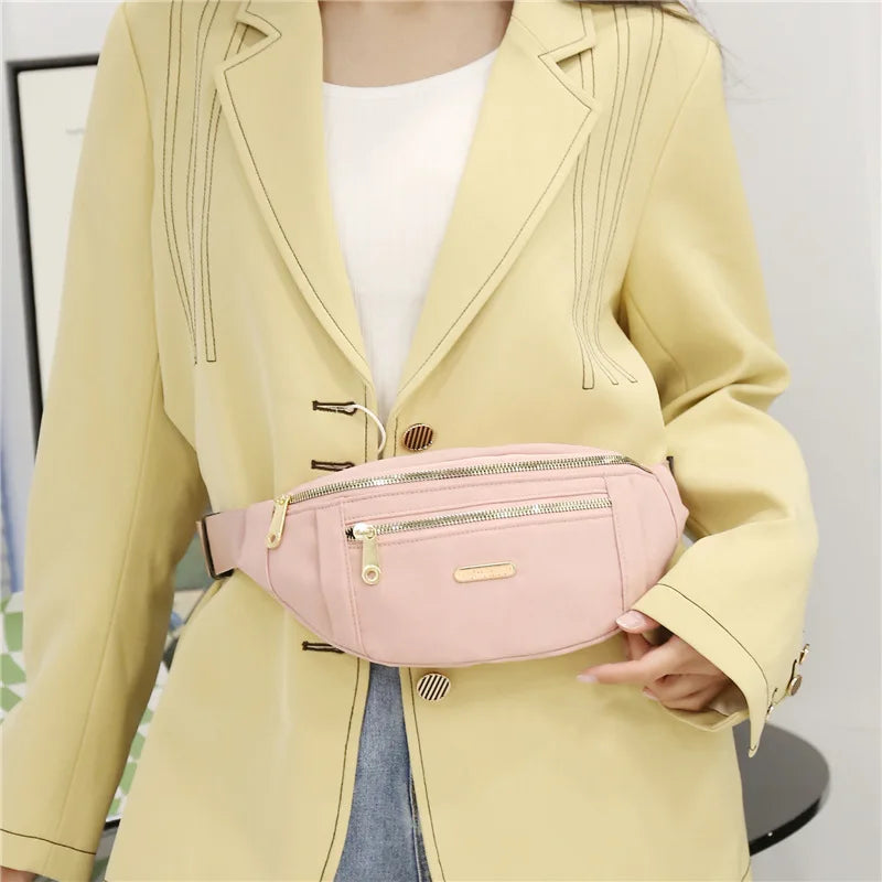 Women's Nylon Fanny Pack Crossbody Purse Waist Bag
