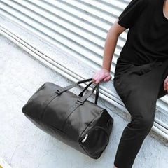 Large Capacity Travel Duffle Faux Leather Gym Tote Bag