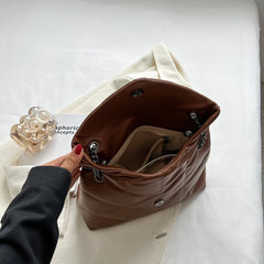 Vintage V-Line Shoulder Crossbody Bags Women Handbag and Purses