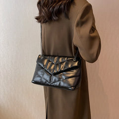 Vintage V-Line Shoulder Crossbody Bags Women Handbag and Purses