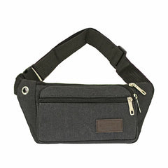 Vintage Canvas Waist Bag Large Phone Belt Pouch