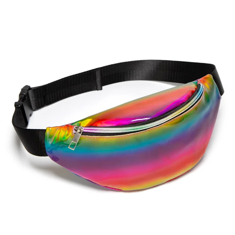 Rainbow Sequins Waist Bag Fanny Pack Wallet Purses Chest Pack