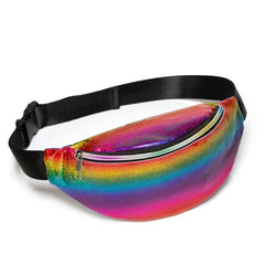 Rainbow Sequins Waist Bag Fanny Pack Wallet Purses Chest Pack