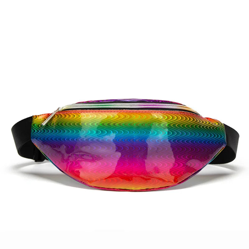 Rainbow Sequins Waist Bag Fanny Pack Wallet Purses Chest Pack