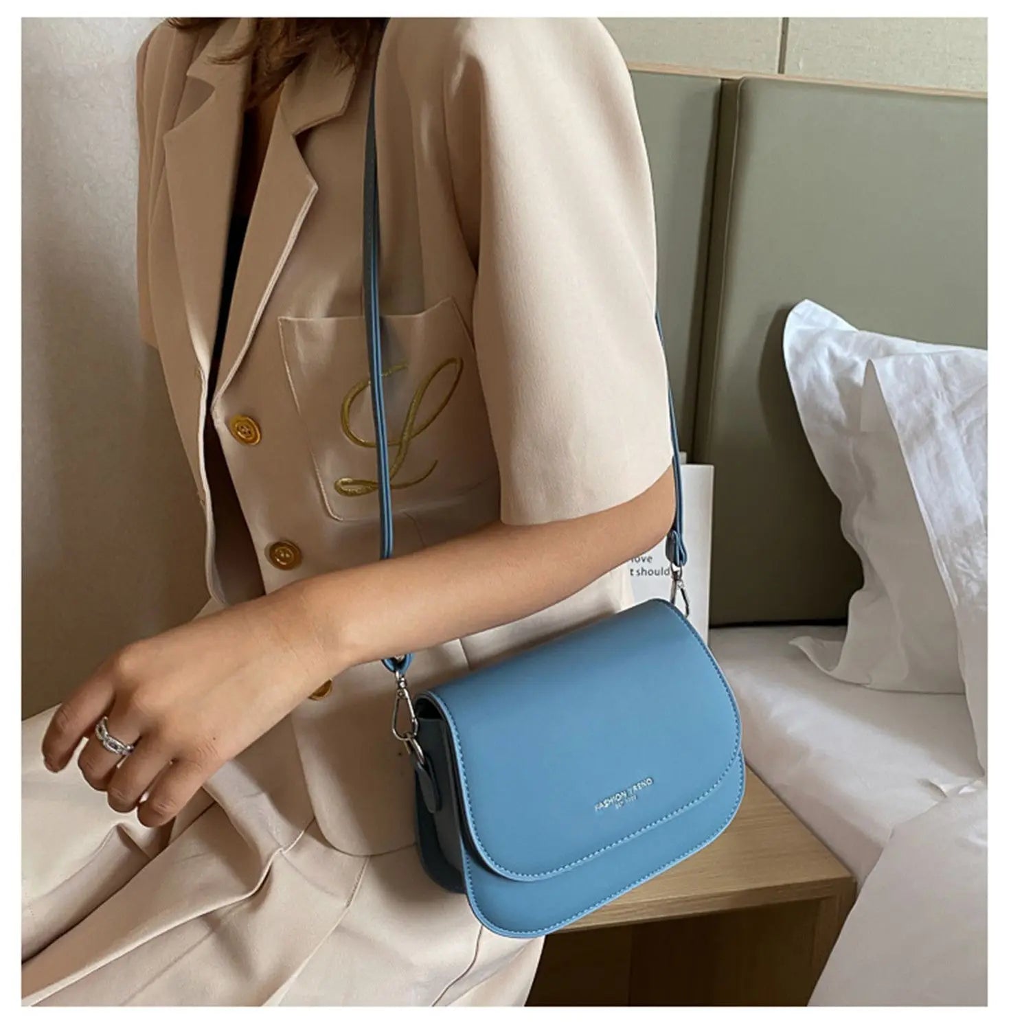 Retro Travel Saddle Bag Shoulder Bags Handbag Messenger bag