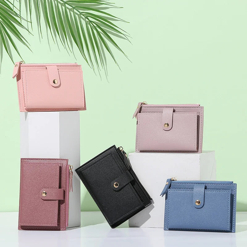 Women's Small PU Wallet Clutch Purse