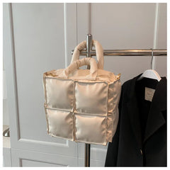 Quilted Soft Leather Shoulder Crossbody Bag for Women